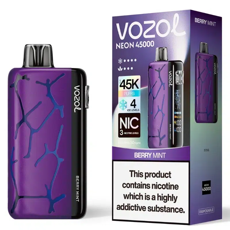 Vaper Vozol Neon 45000 Berry Mint - Vozol Store España