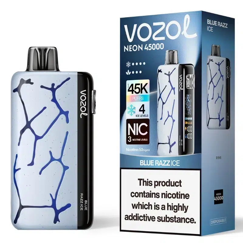 Vaper Vozol Neon 45000 Blue Razz Ice - Vozol Store España