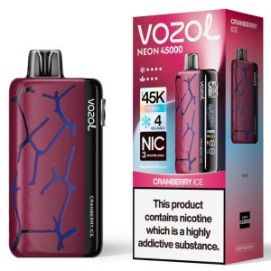 Vaper Vozol Neon 45000 Cranberry Ice sabor - Vozol Store España