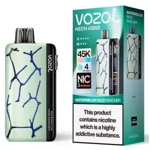 Vaper Vozol Neon 45000 caladas Watermelon Razz Rancher sabor - Vozol Store España